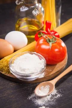 Spaghetti in studio Foto stock