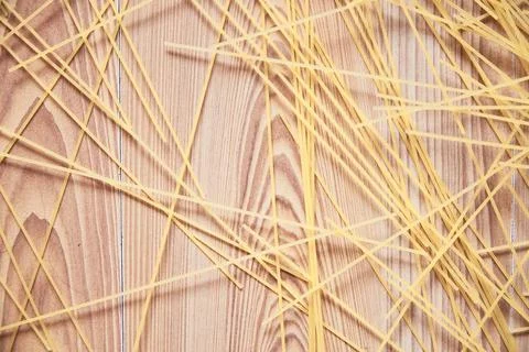 Spaghetti texture in a chaotic manner. View from above Foto stock