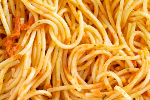 Spaghetti with tomato Stock Photos