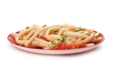 Spaghetti with tomato Stock Photos