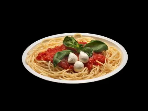 Spaghetti with tomato Stock Photos