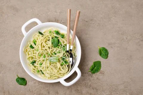 Spaghetti with vegetables Stock-Fotos