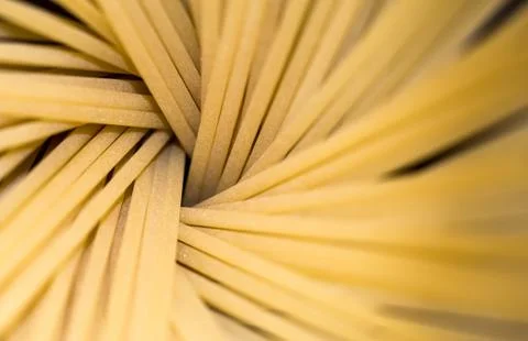 Spaghetti vortex, abstract composition with raw spaghetti Stock Photos