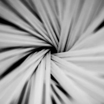 Spaghetti vortex, abstract composition with raw spaghetti in black and white Stock Photos