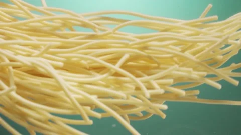 Spaghetti In Water Slomotion Stock Footage 232369389