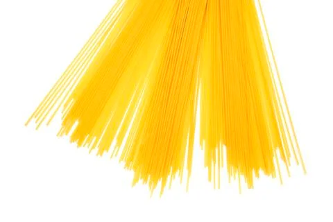 Spaghetti on white background Stock Photos