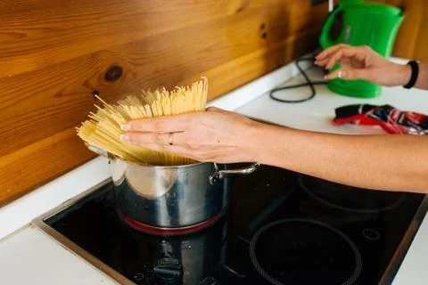 Spaghettis on the Menu Foto stock