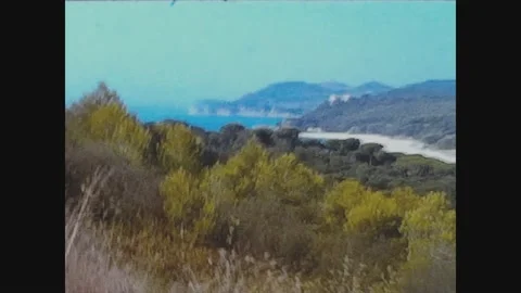 Spain 1965, Lloret de mar coast view 3 Stock Footage 161119933