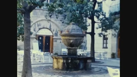 Spain 1980, Barcelona street view Stock Footage 158916632