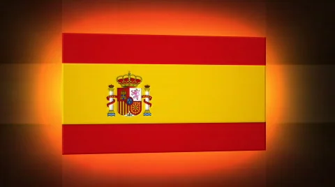 Spain 3d Flag Stock Footage 872182