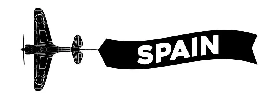 Spain advertisement banner Stock Illustration