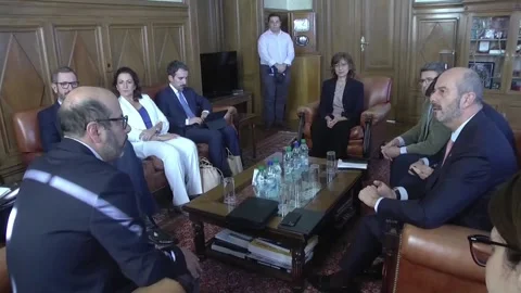 Spain and Uruguay agree on a roadmap for the 12th Ibero-American Parliamentary F Video stock 320973146