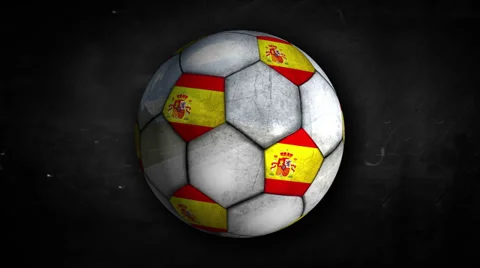 Spain Ball Rotation Looping Alpha Matte 4k resolution ultra HD Stock Footage 38637755