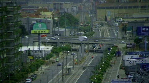 Spain Barcelona Stock Footage 663398