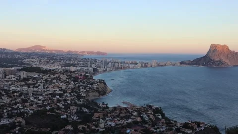 Spain, Calp - January 2 2024 "Warm and sunny winter in south spanish coast" Stock Footage 261454535
