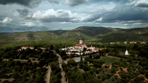 Spain, Catalonia. Buddhist temple Stock Footage 301528005