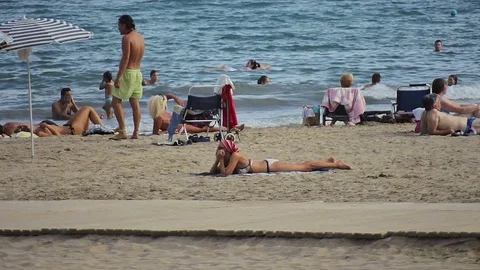 Spain, city of Vinaros Stock Footage 72262880