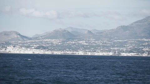 Spain coast landscape view Stock Footage 89700088