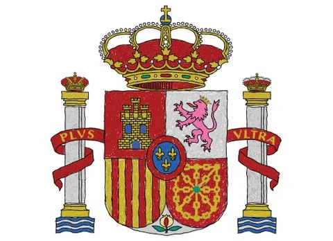 Spain coat of arms Stock Illustration