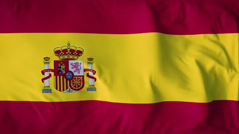 SPAIN COUNTRY FLAG Stock Footage 282432559