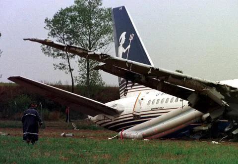 Spain-crash Plane Foto stock
