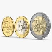 2 Euro Coins Collection ~ 3D Model #96424836