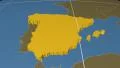Spain extruded. Solids. Graticule. 4k or 4k+ Resolution