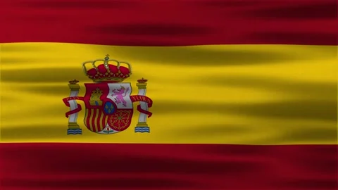 Spain Flag animation Stock Footage 312484848