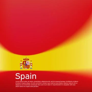Spain flag background. Blurred pattern in colors of spanish flag, business イラスト素材
