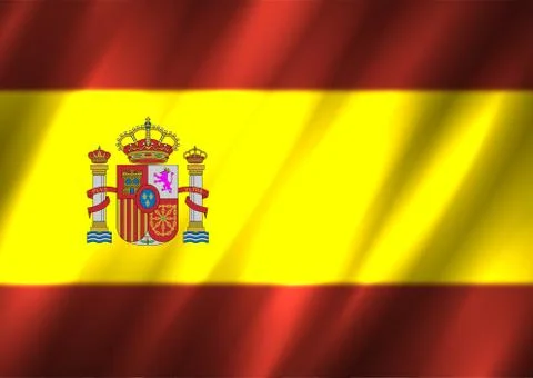 Spain flag background Stock Illustration