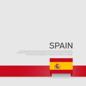 Spain flag background. Spanish state patriotic banner, cover. National poster Stock-Illustration