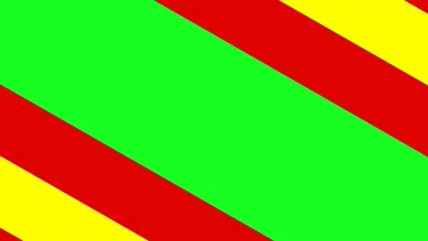 Spain Flag Colors. 2D Animated transition in diagonal direction on both sides. Video stock 219566628