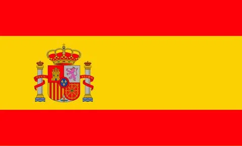 Spain Flag Design Stock Illustration