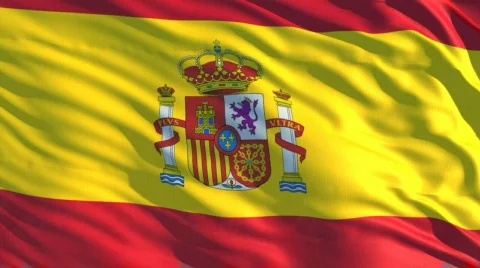 Spain flag Stock Footage 623008