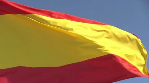 Spain flag Stock Footage 11884196