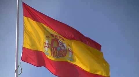 Spain Flag 库存影片 12364460