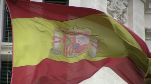 Spain Flag 動画素材 12364556