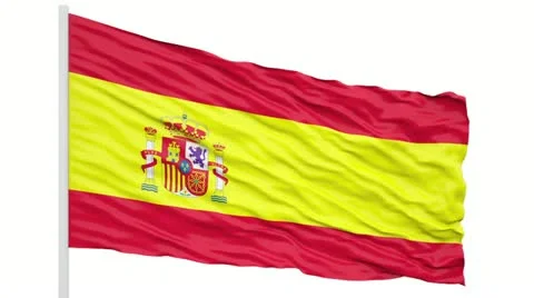 Spain flag Stock Footage 16351962