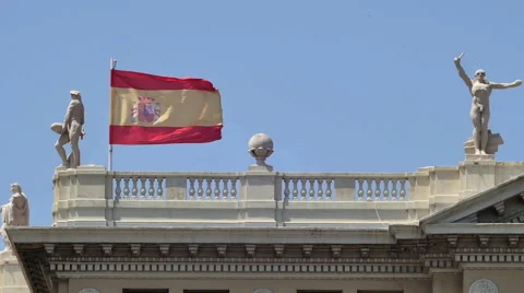 Spain Flag Video stock 55041390
