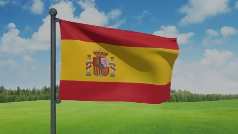 Spain Flag Stock Footage 151862367