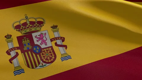 Spain Flag Stock Footage 157184455