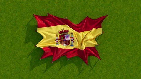 Spain flag Stock Footage 202337086