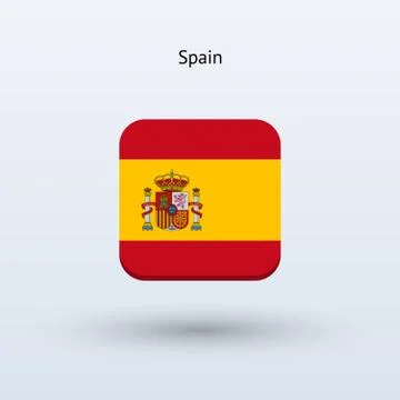 Spain flag icon Stock-Illustration