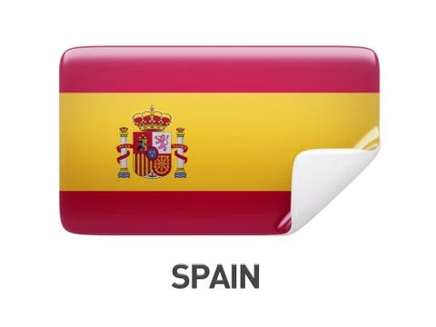 Spain Flag Icon Stock Illustration