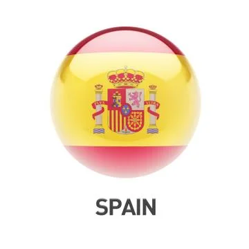 Spain Flag Icon Stock Illustration