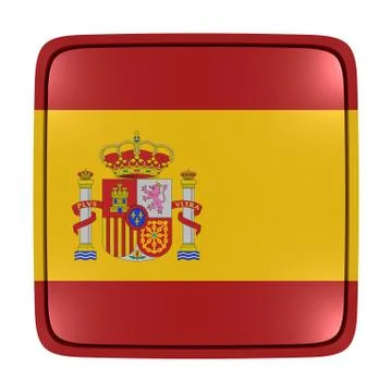 Spain flag icon Stock Illustration
