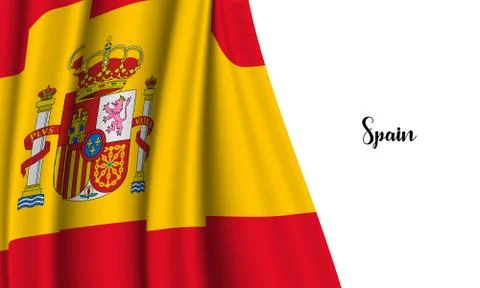 Spain flag Stock Illustration