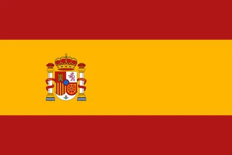 Spain flag pattern background. Realistic national flag design. Abstract vec.. Stock Illustration