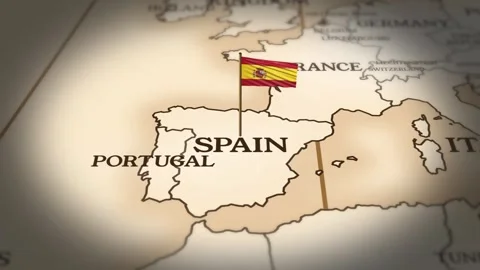 Spain World Map Stock Video Footage | Royalty Free Spain World Map ...