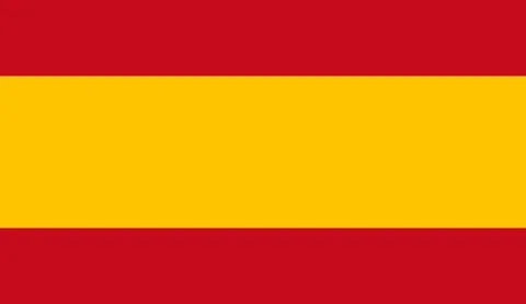Spain flag simple illustration for independence day or election Stock Illustration